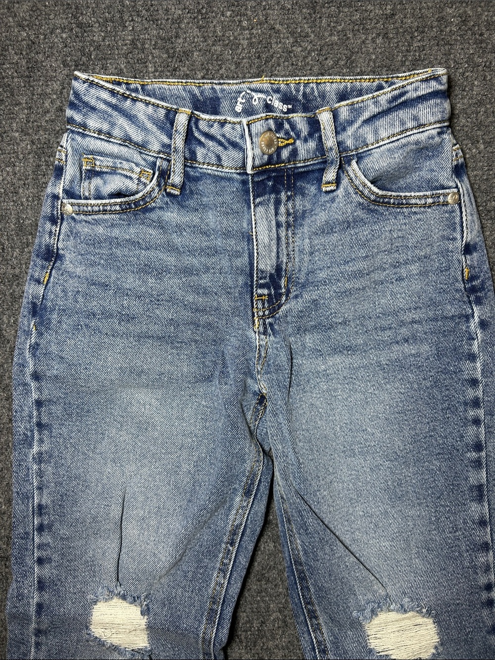 art class Light Blue Distressed Jeans Girl’s Size 8 - Picture 3 of 16